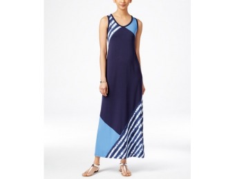73% off Style & Co. Sleeveless Colorblocked Maxi Dress