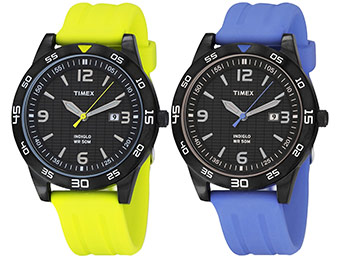64% off Timex Classic Collection T2P136/7 Watch (blue or yellow)