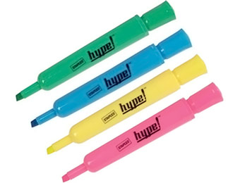 50% off Staples Hype! Assorted Color Highlighters (12 Count)