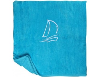 67% off Cotton Love Set Sail Towel, Turquoise
