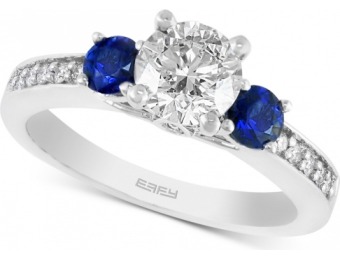 $16,547 off Effy Bridal Diamond and Sapphire Ring