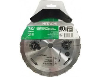 71% off Hitachi 3-Pk 7-1/4" 24-Tooth Carbon Circular Saw Blades