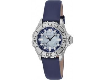 80% off Invicta Women's Pro Diver Blue Leather MOP SS Watch