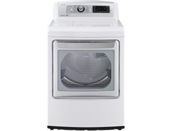 $400 off LG EasyLoad 7.3 cu. ft. Electric Dryer with Steam in White