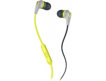 60% off Skullcandy Ink'd 2 Earbud Headphones - Gray/Lime