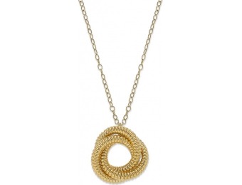 77% off Signature Gold Knot Pendant Necklace in 14k Gold