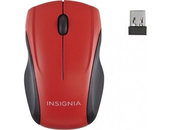 54% off Insignia Wireless Optical Mouse - Red