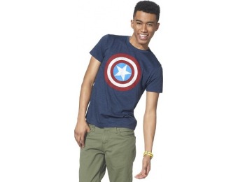 65% off Men's Big & Tall Captain America T-Shirt