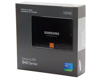Extra $10 off SAMSUNG 840 Series 120GB SSD w/ code EMCYTZT2787