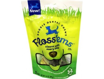 56% off Floss'ems Doggie Dental Chews Mint, Medium/Large Dogs