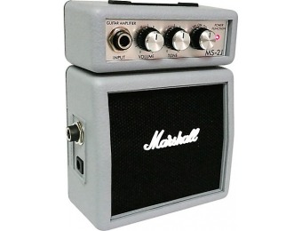 46% off Marshall Limited Edition Ms-2J 1W Micro Guitar Amp Silver