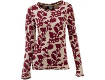 67% off Natural Reflections Jacquard Crewneck Top for Ladies