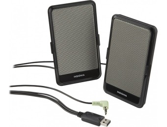 33% off Insignia USB-Powered Portable Speakers (Pair)