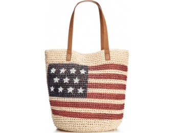 78% off Style & Co. Flag Straw Beach Bag