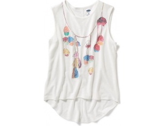 67% off Old Navy Relaxed Hi Lo Graphic Muscle Tank For Girls
