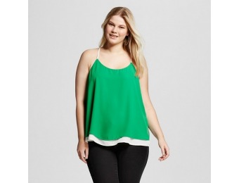 70% off Women's Plus Size Color Block Layered Tank Top