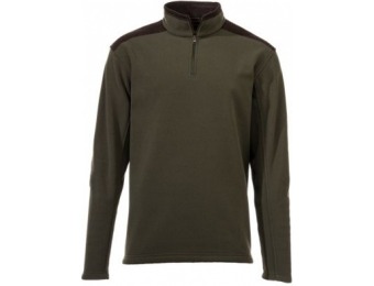 77% off RedHead Marled Fleece 1/4-Zip Pullover for Men - Olive