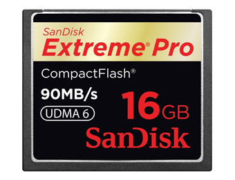 $190 off SanDisk 16GB Extreme Pro CF90 Flash Memory Card