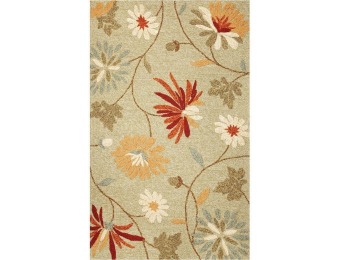 91% off Kas Rugs Playful Flowers Sage 5 ft. x 7 ft. 6 in. Area Rug