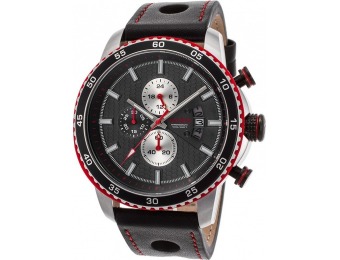 90% off Red Line Speed Rush Chrono Leather SS Watch