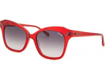 90% off Kenzo Women's Square Translucent Red Sunglasses