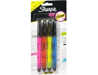 80% off Sharpie Accent Highlighters - 4 ea.