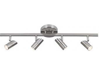 69% off Julian 4-Light Perforated Head Brushed Steel Track Fixture