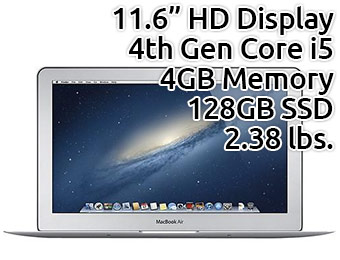 $100 off Apple MacBook Air 11.6" Laptop (Core i5/4GB/128GB SSD)