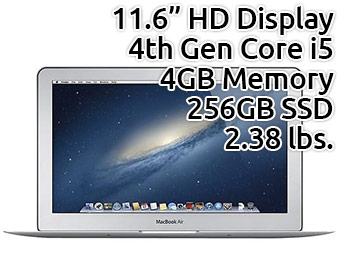 $100 off Apple MacBook Air 11.6" Laptop (Core i5/4GB/256GB SSD)