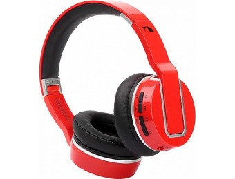 83% off Nakamichi BTHP02 Red Bluetooth Wireless Headphones