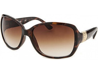 75% off Kenneth Cole Women's Butterfly Havana Sunglasses