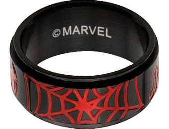 75% off Marvel Spider-man Red Spinner Ring