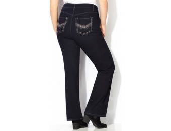 79% off Avenue Plus Size Chevron Pocket Bootcut Jeans