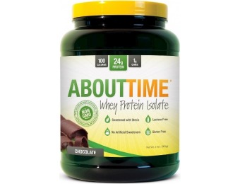 29% off About Time Whey Isolate Protein Powder - Chocolate 2 lb