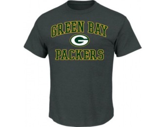 76% off Men's Packers Heart And Soul Short-Sleeve Tee Shirt