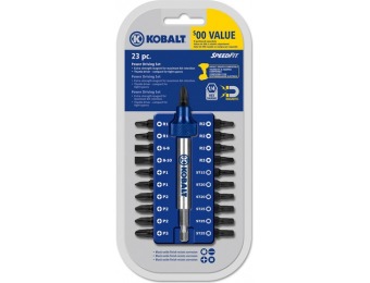 55% off Kobalt 23-Piece Screwdriver Bit Set 89915