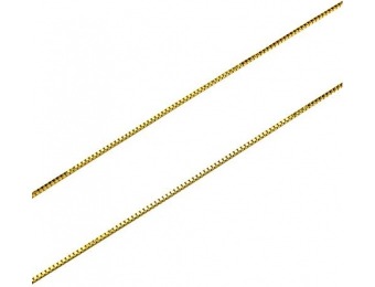 92% off 10kt Gold 24" Hollow Box Chain Necklace