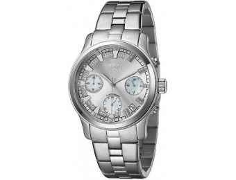 85% off JBW Alessandra Womens Diamond-Accent SS Bracelet Watch