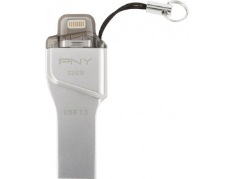 36% off PNY Duo-Link On-the-Go 32GB USB 3.0, iOS Flash Drive