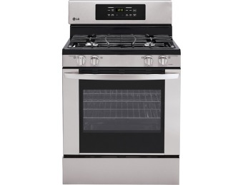 $337 off LG 30" Self-Cleaning Stainless Freestanding Gas Range