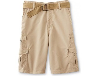74% off Plugg Boy's Belted Cargo Shorts
