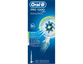 61% off Oral-B 1000 CrossAction Rechargeable Toothbrush