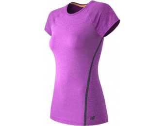67% off New Balance WT61102AZH Women's Trinamic Short Sleeve Top