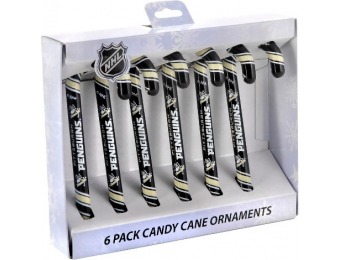 82% off Pittsburgh Penguins Candy Cane Ornament