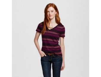86% off Women's Vee T-Shirt Stripe - Mossimo Supply Co. (Juniors')