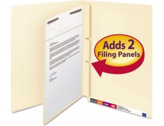 74% off Smead Self-Adhesive Folder Dividers with Fasteners