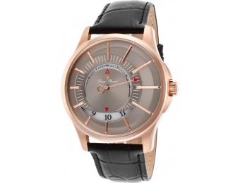 90% off Lucien Piccard Vertigo Genuine Leather Grey Dial Watch