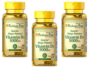 Buy 1 Get 2 Free + 40% off Vitamin D3 5000 IU Softgel Vitamins