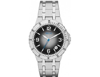 95% off Relic Stainless Steel Watch with Black Degrade Dial