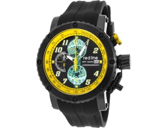 92% off Red Line GTO Chronograph IP SS Yellow Accents Watch